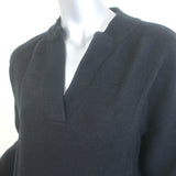 Hermes H-Intarsia Knit Sweater Black Virgin Wool Size 34