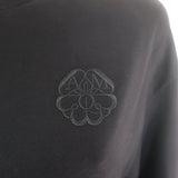 Alexander McQueen Ruffled Mini T-Shirt Dress Black Cotton & Blue Taffeta Size 42