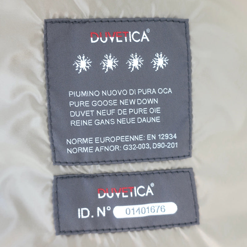 Duvetica Zip Hooded Down Coat Brown Size 42 Knee-Length Puffer Jacket