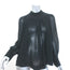 Isabel Marant Blouse Maeva Black Embroidered Silk Size 40 Long Sleeve Top