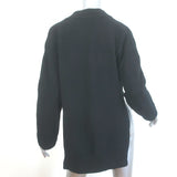 Hermes H-Intarsia Knit Sweater Black Virgin Wool Size 34