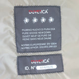 Duvetica Zip Hooded Down Coat Brown Size 42 Knee-Length Puffer Jacket