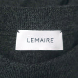 Lemaire Abiti Buttoned-Front Midi Dress Charcoal Wool-Blend Size Medium