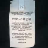 Hermes H-Intarsia Knit Sweater Black Virgin Wool Size 34