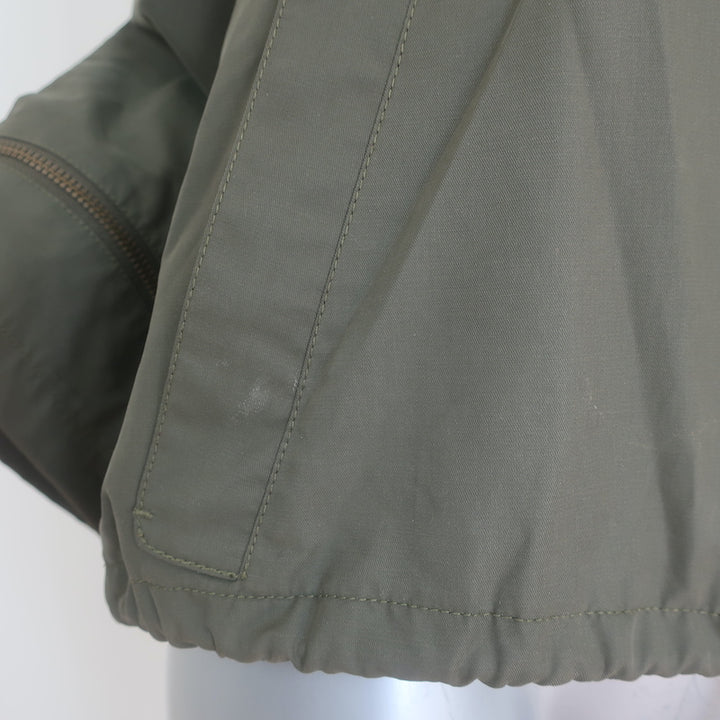 Paper Denim &amp; Cloth Zip-Sleeve Hooded Jacket Army Green Size Small