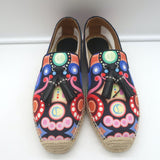 Christian Louboutin Relax Max Espadrilles Multicolor Printed Canvas Size 41