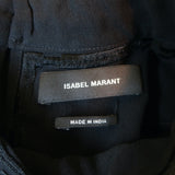 Isabel Marant Blouse Maeva Black Embroidered Silk Size 40 Long Sleeve Top