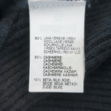 Brunello Cucinelli Cropped Turtleneck Sweater Blue Gray Wool-Cashmere Size Small