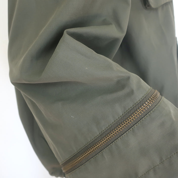 Paper Denim &amp; Cloth Zip-Sleeve Hooded Jacket Army Green Size Small