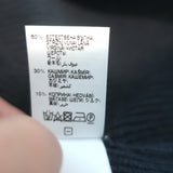 Brunello Cucinelli Cropped Turtleneck Sweater Blue Gray Wool-Cashmere Size Small