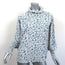 Isabel Marant Etoile High Neck Blouse Yoshi White/Blue Printed Silk Size 38