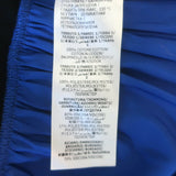 Alexander McQueen Ruffled Mini T-Shirt Dress Black Cotton & Blue Taffeta Size 42