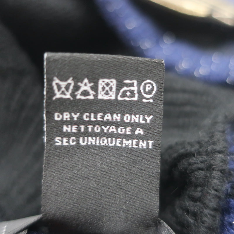 Chanel Knit Beret Black &amp; Navy Metallic Cashmere-Blend