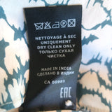 Isabel Marant Etoile High Neck Blouse Yoshi White/Blue Printed Silk Size 38