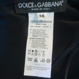 Dolce & Gabbana Draped Leopard Print Mini Dress Gray Stretch Silk Size 38