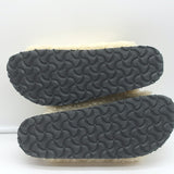 Birkenstock Papillio Arizona Teddy Shearling Sandals Eggshell Size 38 NEW