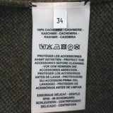 Hermes Promenade du Matin Cashmere Cardigan Coat Brown/Green Size 34