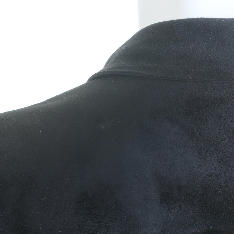 Velvet by Graham &amp; Spencer Xandra Faux Suede Moto Jacket Black Size Small