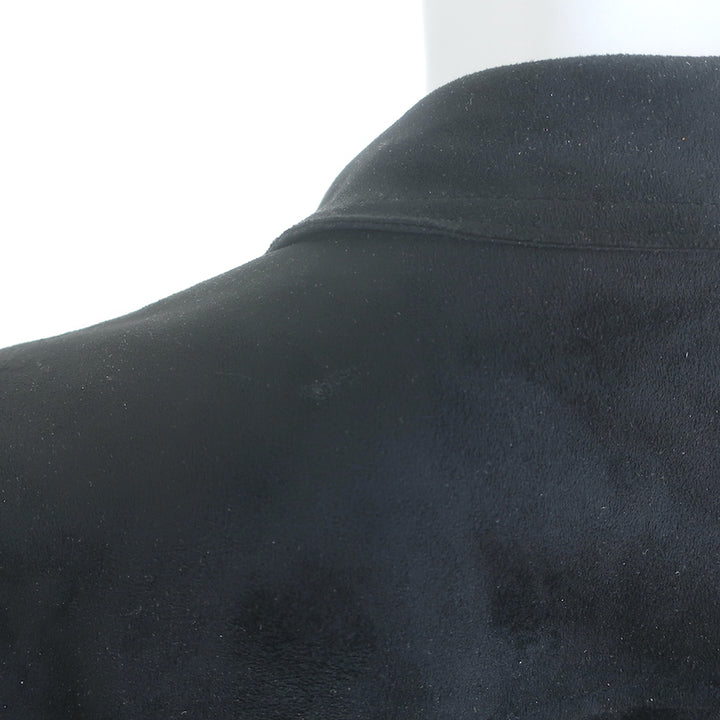 Velvet by Graham &amp; Spencer Xandra Faux Suede Moto Jacket Black Size Small