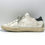 Golden Goose Superstar Sneakers White Leather with Black Heel Tab Size 37