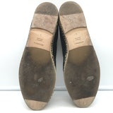 Dolce & Gabbana Crystal Cross-Embroidered Espadrilles Black Velvet Size 9