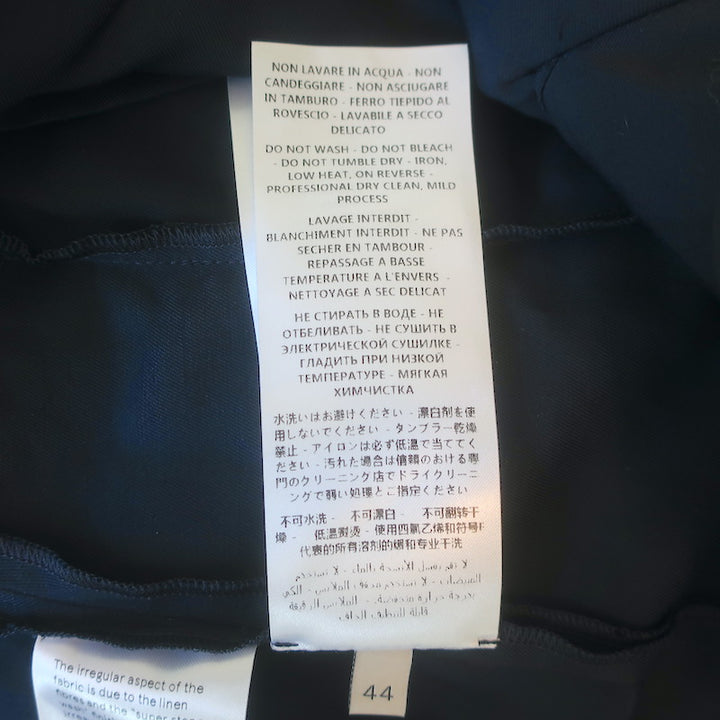 Stella McCartney Ruffled Mini Skirt Navy Cotton-Blend Size 44