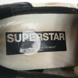 Golden Goose Superstar Sneakers White Leather with Black Heel Tab Size 37