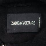 Zadig & Voltaire Sixtine Cashmere Crystal Skull Hoodie Black Size Extra Small