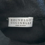 Brunello Cucinelli Monili-Trim Turtleneck Midi Dress Anthracite Size Medium