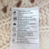 Vince Fringed Cable Knit Sweater Ivory Merino Wool-Cashmere Size Small