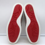 Christian Louboutin Roller Boat Spiked Slip-On Sneakers Printed Patent Size 41.5