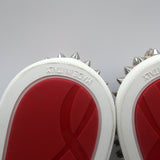 Christian Louboutin Roller Boat Spiked Slip-On Sneakers Printed Patent Size 41.5