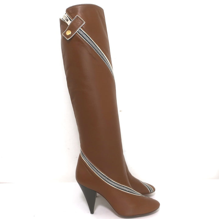 Celine Phoebe Philo Zip-Around knee-high boots Sz 37, side view