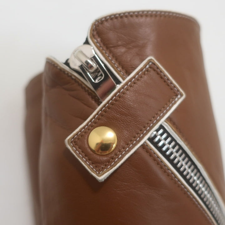 Celine Phoebe Philo Zip-Around knee-high boots Sz 37, three-quarter view