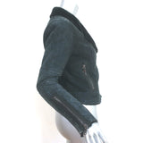 J Brand Lana Shearling Biker Jacket Black Size Small