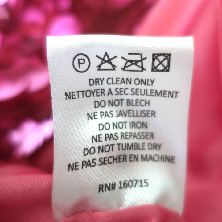 Retrofete Nolia Sequin Strapless Mini Dress Pink Size Small