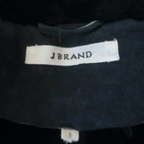 J Brand Lana Shearling Biker Jacket Black Size Small