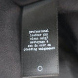 Rag & Bone Pacific Leather-Sleeve Quilted Jacket Eggplant/Black Size Small