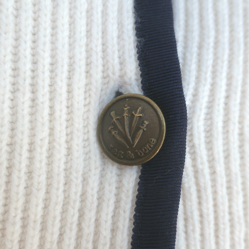 Rag &amp; Bone Nancy Cardigan Ivory Wool-Blend Ribbed Knit Size Medium