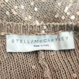 Stella McCartney Sequin Cardigan Gold Cotton-Blend Size 40 Oversize Sweater