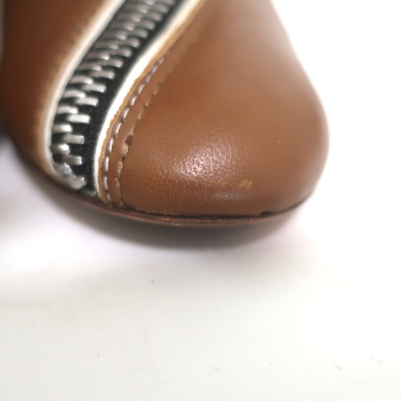 Celine Phoebe Philo Zip-Around knee-high boots Sz 37, toe detail