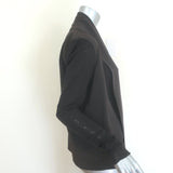 Peter Cohen Mesh-Sleeve Silk Jacket Olive Brown Size Small