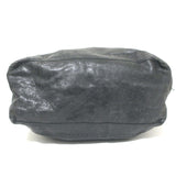 Balenciaga Giant Covered Brogues Day Hobo Charcoal Leather Large Shoulder Bag
