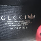 Gucci x Adidas Gazelle Low Top Sneakers Metallic Gold Leather Size 7.5 NEW