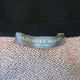 Alexander McQueen Butterfly Crop Cardigan Black Wool-Blend Size Extra Large