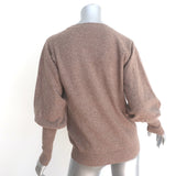 Saccharine Cashmere Cherry Blossom Sweater Brown Size Small