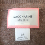 Saccharine Cashmere Cherry Blossom Sweater Brown Size Small