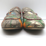Gucci GG Supreme Tian Princetown Horsebit Loafer Mules Beige/Multi Size 7.5