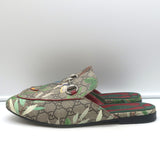 Gucci GG Supreme Tian Princetown Horsebit Loafer Mules Beige/Multi Size 7.5
