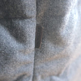 Moncler Vallier Quilted Down Coat Gray Wool Size 7